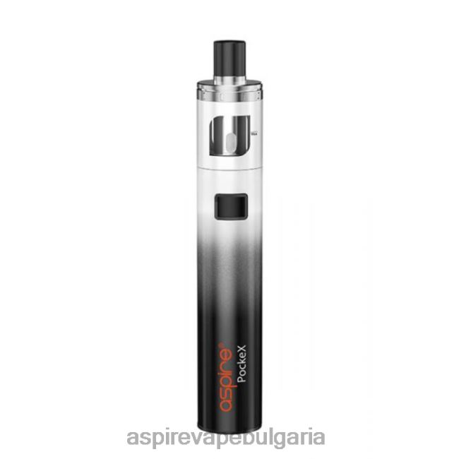 Aspire Vape Pen - Aspire Pockex комплект за юбилейно издание DLHN8117 черно-бял градиент
